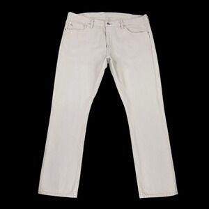 Polo Ralph Lauren Jeans Men 38x30 Ivory 381 Slim Straight